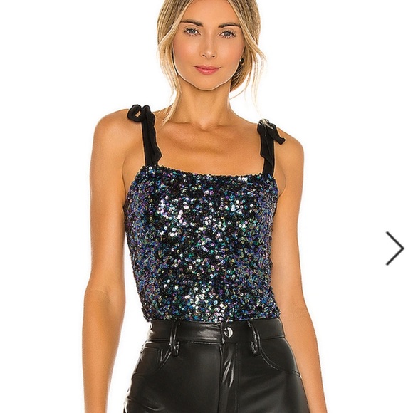 Free People Tops - HOST PICK 💕 Free people sequin crop top
